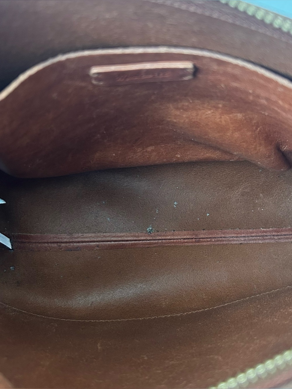 Madewell The Transport Shoulder Crossbody Bag Purse English Saddle Brown - Picture 9 of 11